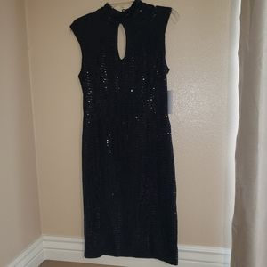 EnFocus Studio Black Sequin Dress
